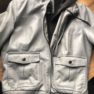 OBEY faux leather jacket